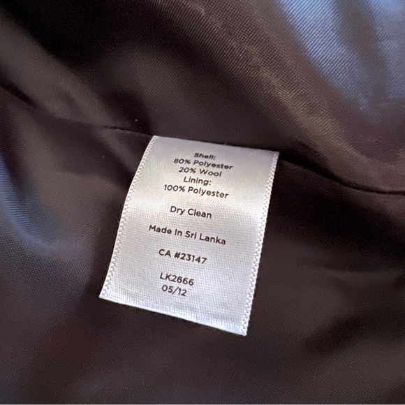 Talbots Women’s Black White Houndstooth Wool Blend Blazer Coat Jacket 6P - Picture 14 of 16